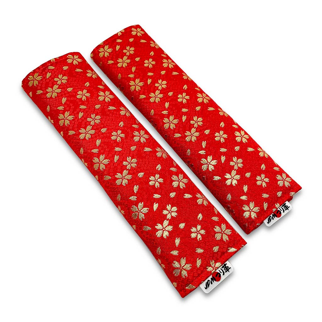 西陣桜 レッド シートベルトパッド