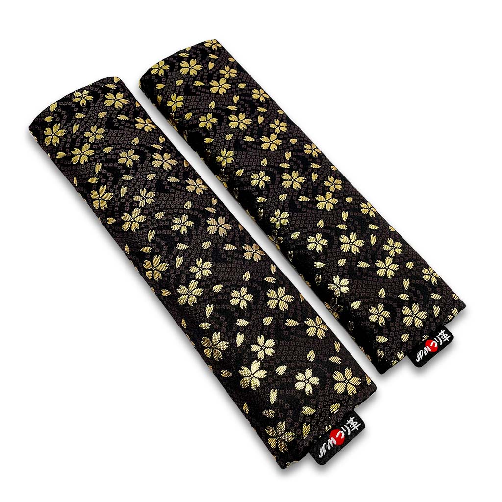 小桜 ブラック シートベルトパッド