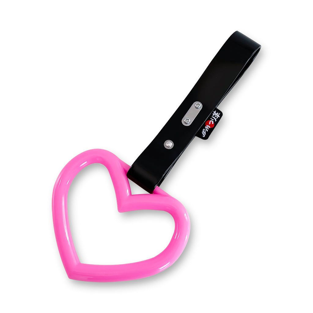 ハート ピンク (黒ストラップ)