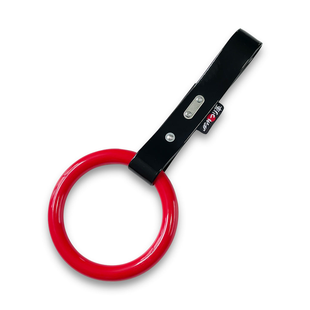 クラシック つり革 レッド (黒ストラップ)