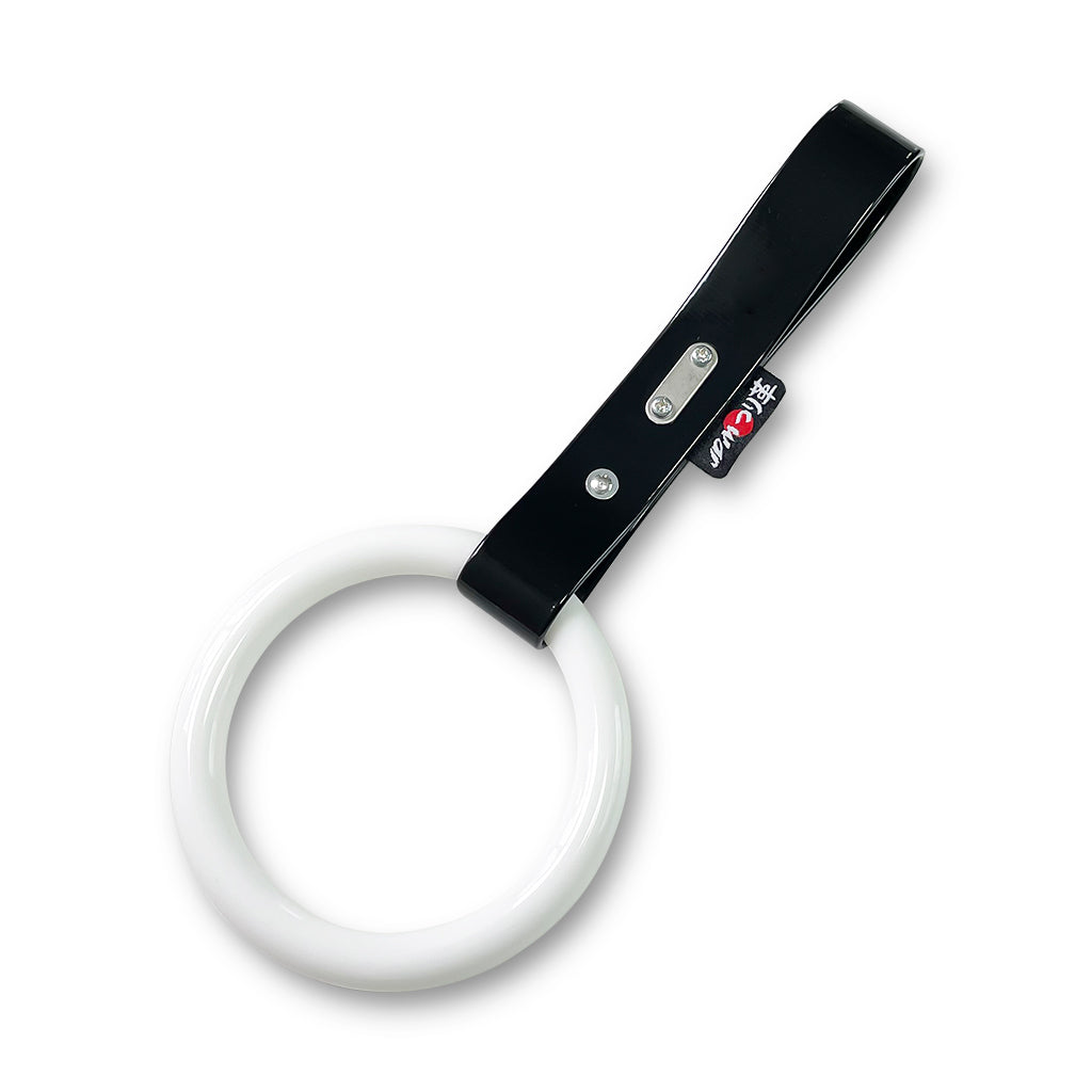 クラシック つり革 ホワイト (黒ストラップ)