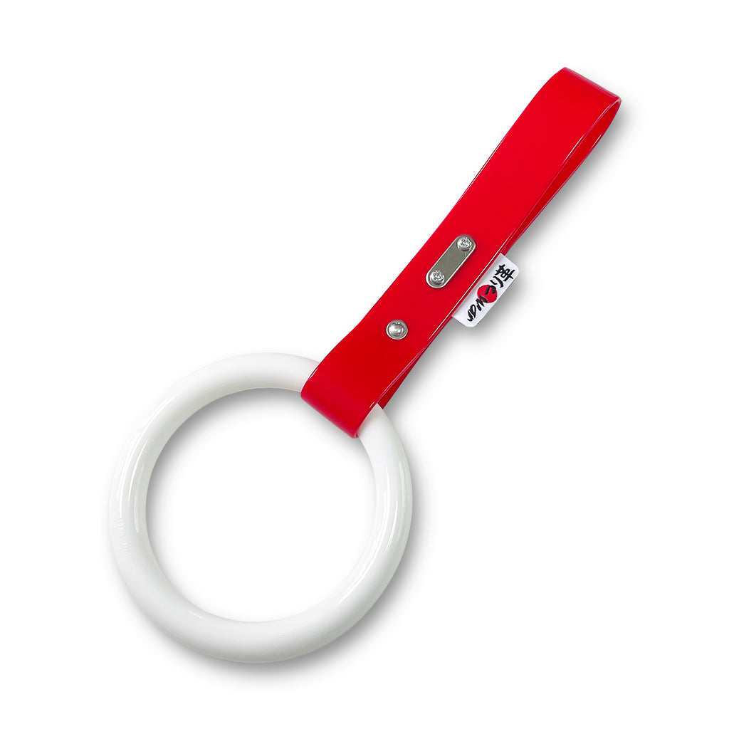 クラシック つり革 ホワイト (赤ストラップ)