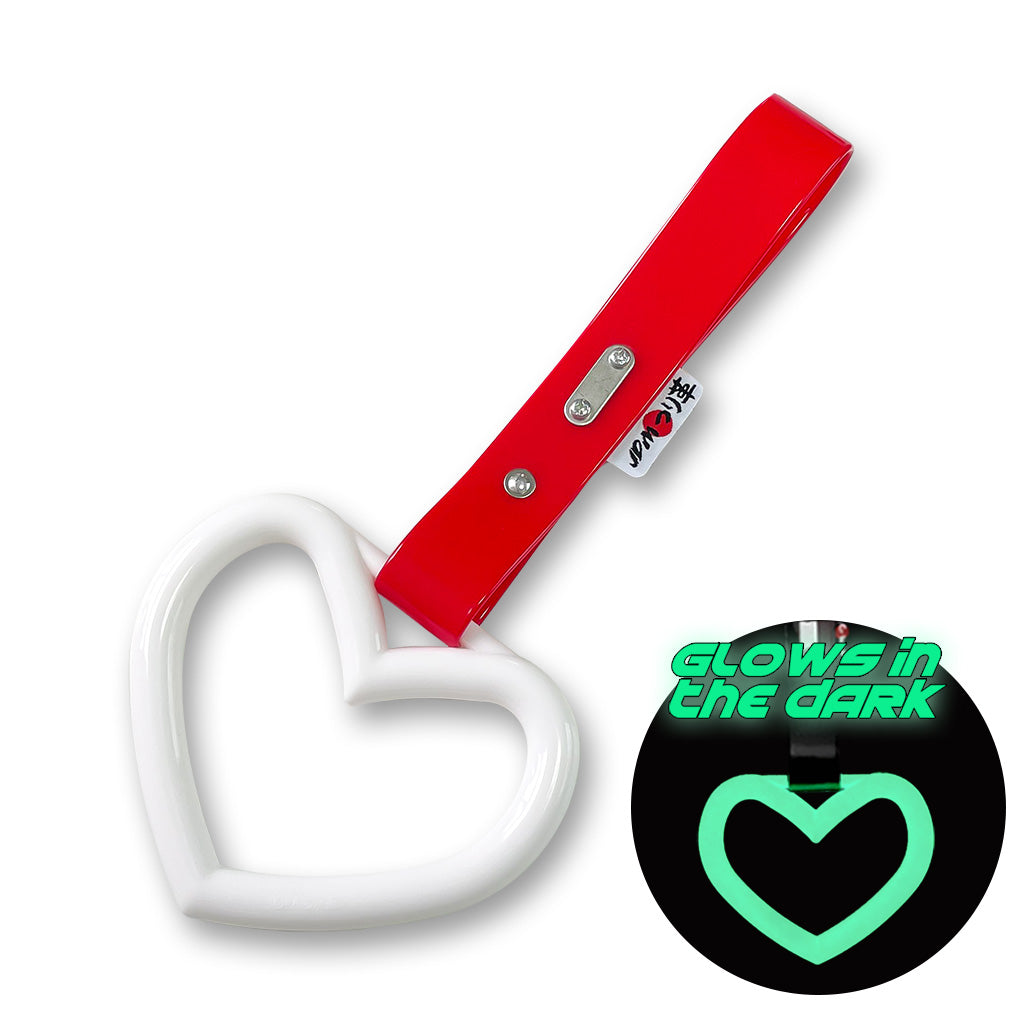 蓄光 ハート (赤ストラップ)