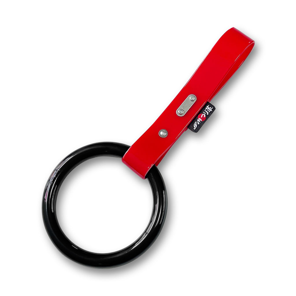 クラシック つり革 ブラック (赤ストラップ)