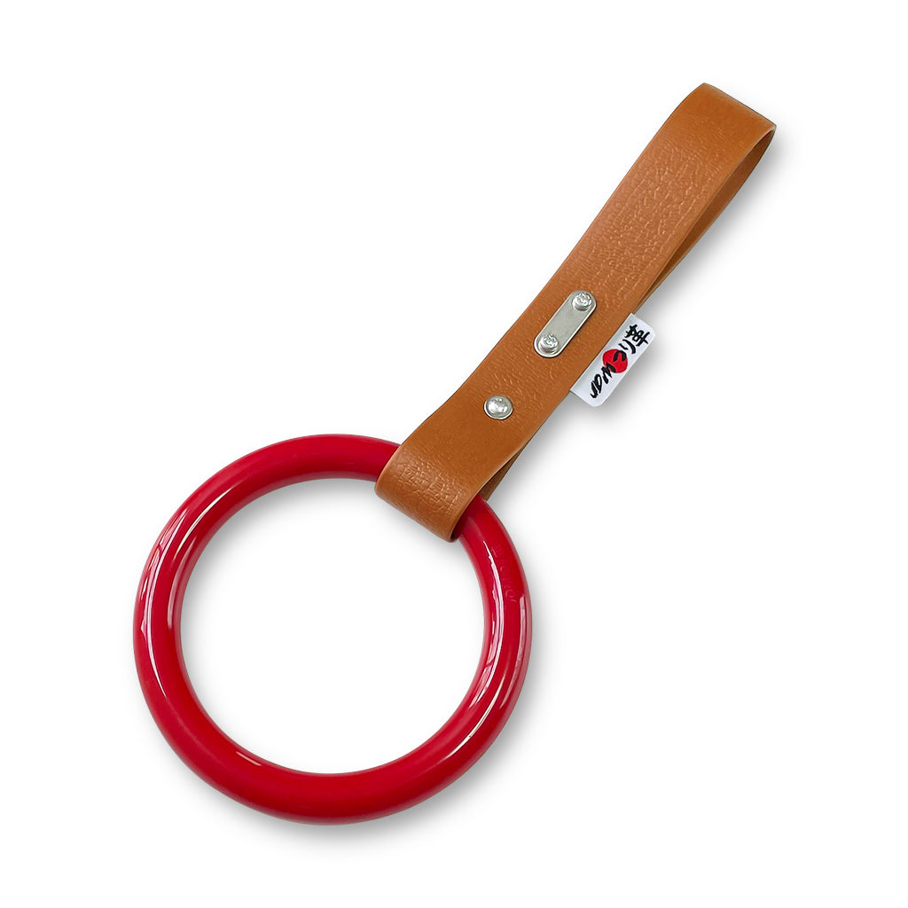 ヴィンテージ つり革 レッド