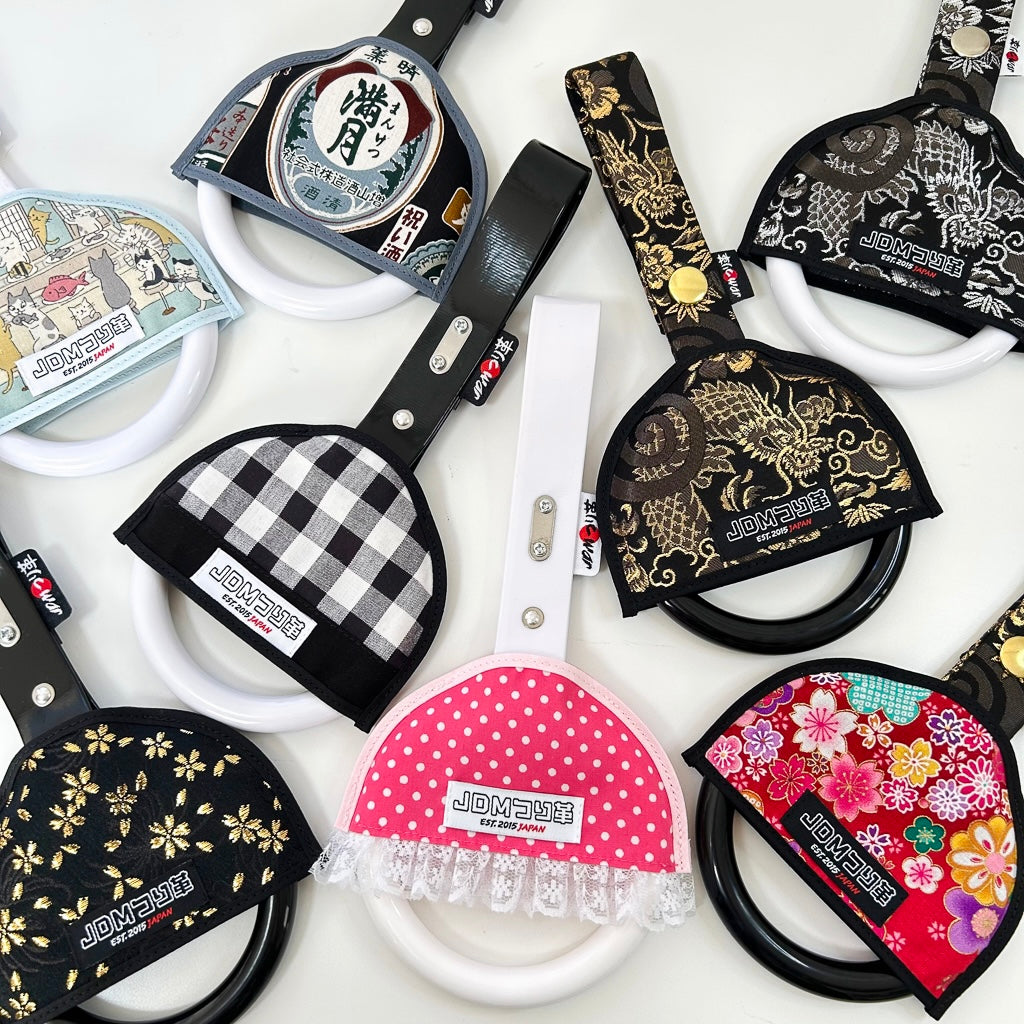 レトロチェック柄 つり革スカート