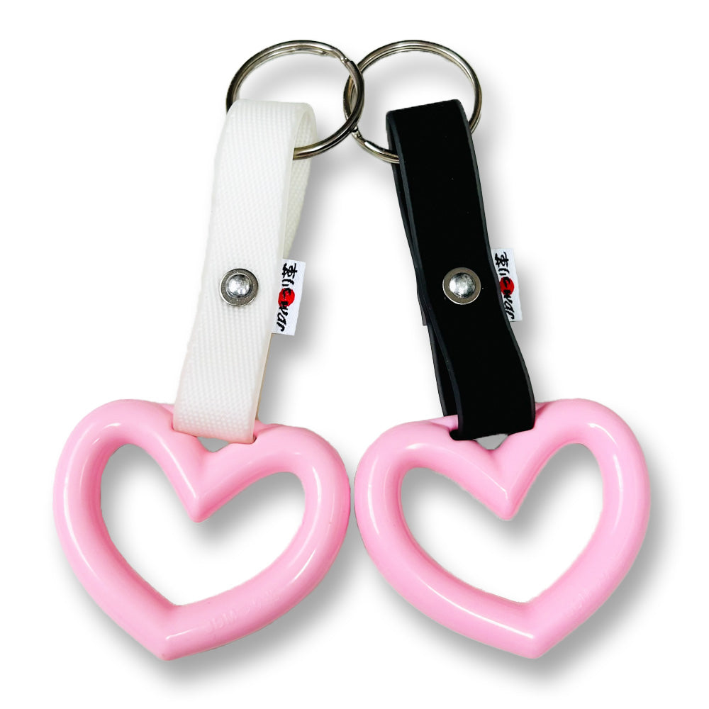 ミニつり革 キーホルダー (ハート ピンク)
