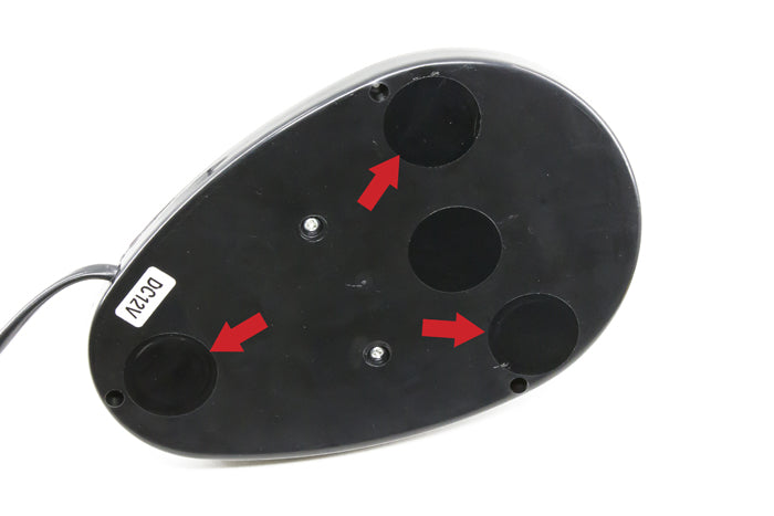 流線型 回転灯 パープル 12V